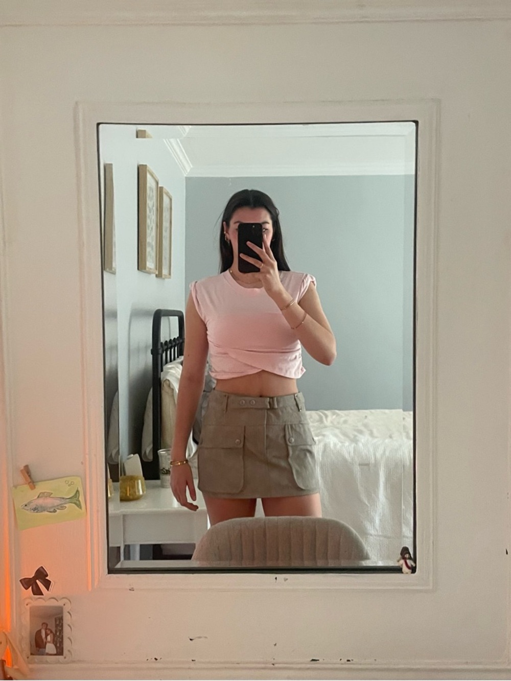 FREEE PEOPLE GRAY SKIRT